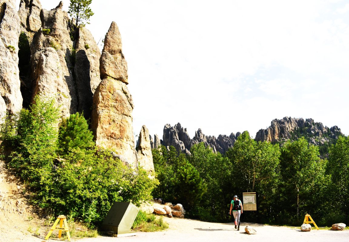 Cathedral Spires, Needles Highway and Sylvan&nbsp;Lake.